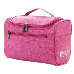 Unisex Portable Hanging Toiletry and Makeup Organizer Bag (Pink)