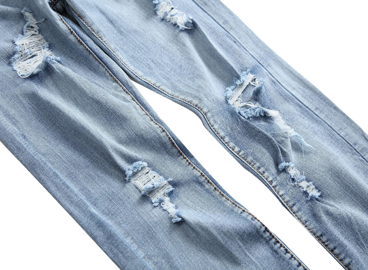 loose jeans Street style jeans ripped trousers new cotton linen new men's jeans light blue models high-quality printed jeans arrival jean men's jeans