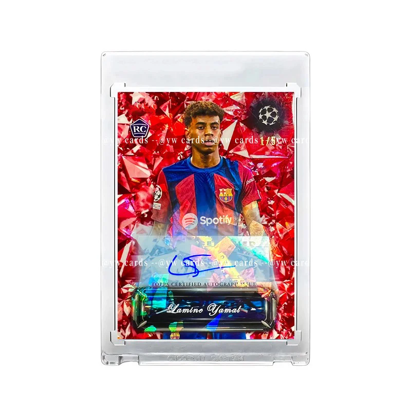 כרטיס כוכב כדורגל Lamine Yamal DIY טופים ביתיים כרטיס פלאש משקף כרטיס שליחה בלוק ברצלונה