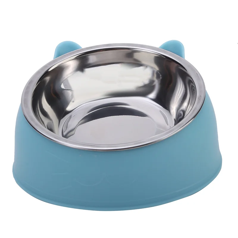 100ML Cat Dog Bowl 15 Degrees Raised Non Slip Puppy Base Cat Food Drinking Water Feeder Tilt Safeguard Neck Pet Bowl Accessories S5b43affb079941b7bf27f52d82758656G