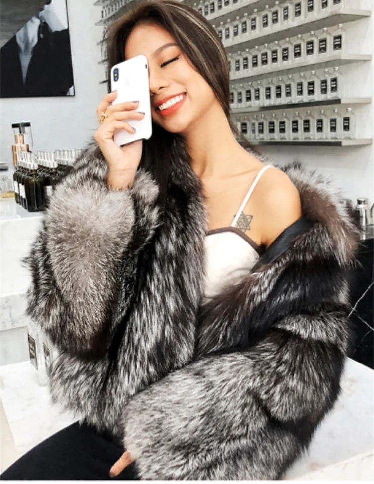 2023 Winter Short Fur Coat Women Imitation Fox Hair Korean Fashion Faux Fur Coat Fox Fur Casual Women's Thickened Warm Jacket