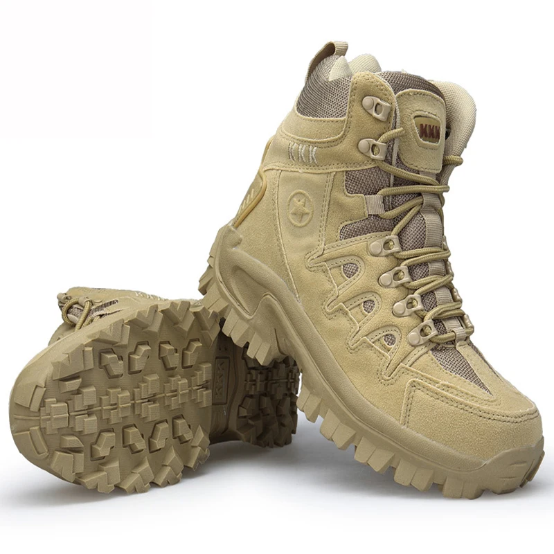 

New Outdoor Tactical Special Training High Quality Military Flock Desert Tactical Combat Boots Delta Masculino Militar Shoes