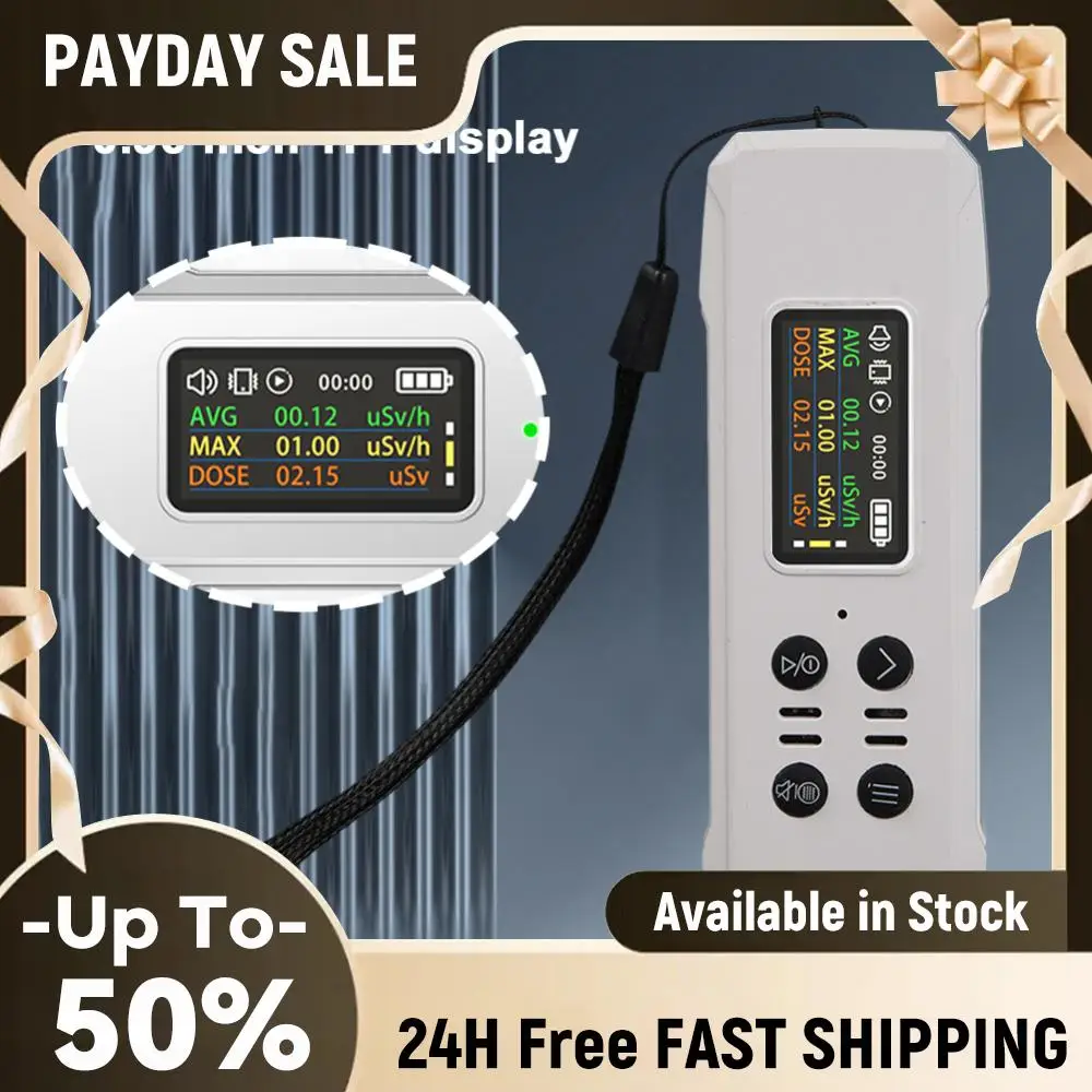 대리석 선형 선량계 고정밀 휴대용 가이거 계수기 방사능 측정기 핵 폐수용 충전..