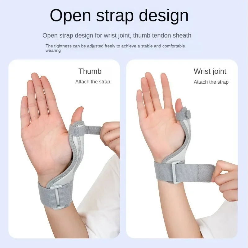 Adjistable Thumb Splint Brace, Thumb & Wrist Stabilizer Splint for Trigger Thumb,Arthritis,Sprains,Carpal Tunnel - Left or Right