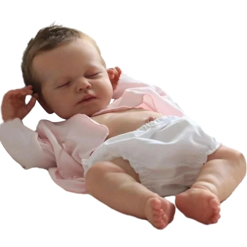

49cm Rebirth Baby Realistic Girl with Moving Arm&Leg Kids Appease