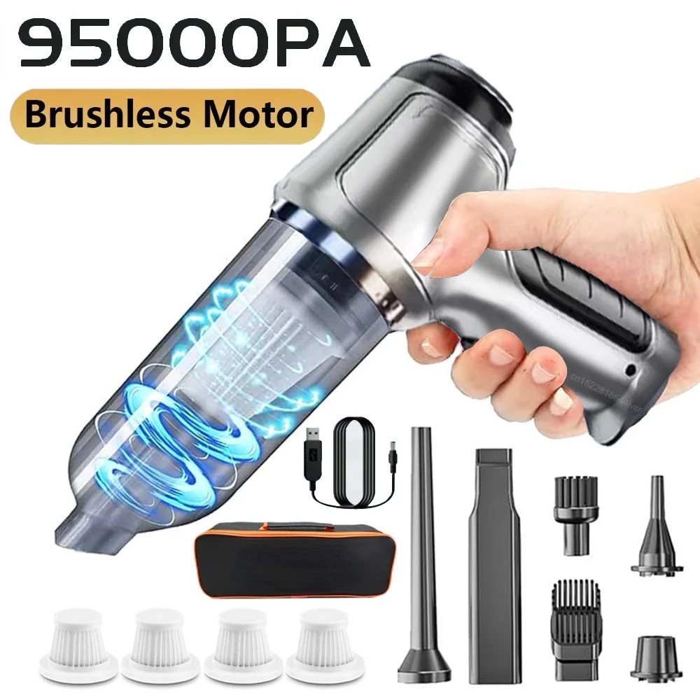 Автомобильный Пылесос портативный мини-пылесос Мощное всасывание беспроводной ручной робот пылесос Мощный воздуходувка для автомобиля дома