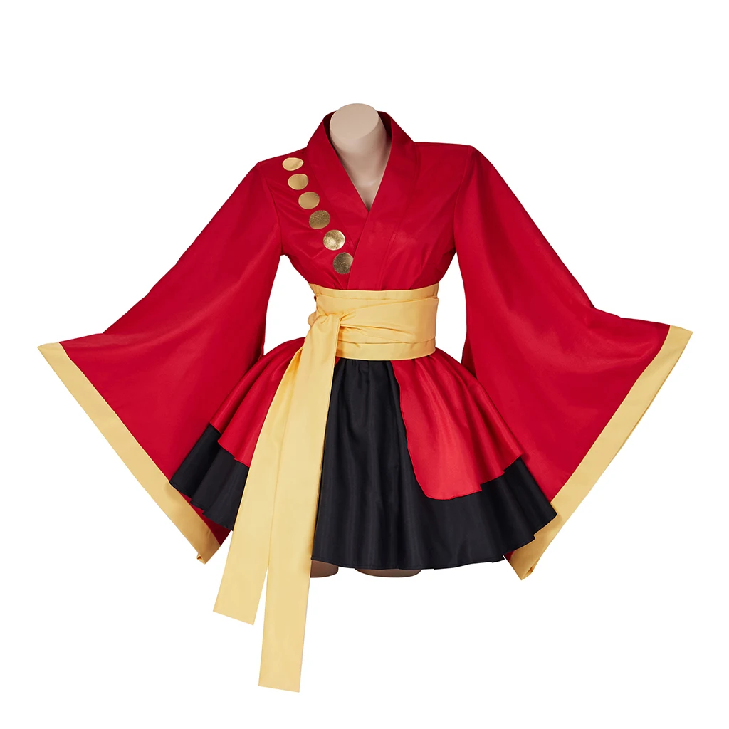 

Anime Monkey D. Luffy Cosplay Costume Kimono Lolita Dress Outfits Halloween Party Carnival RolePlay Suit For Women Girls Adult