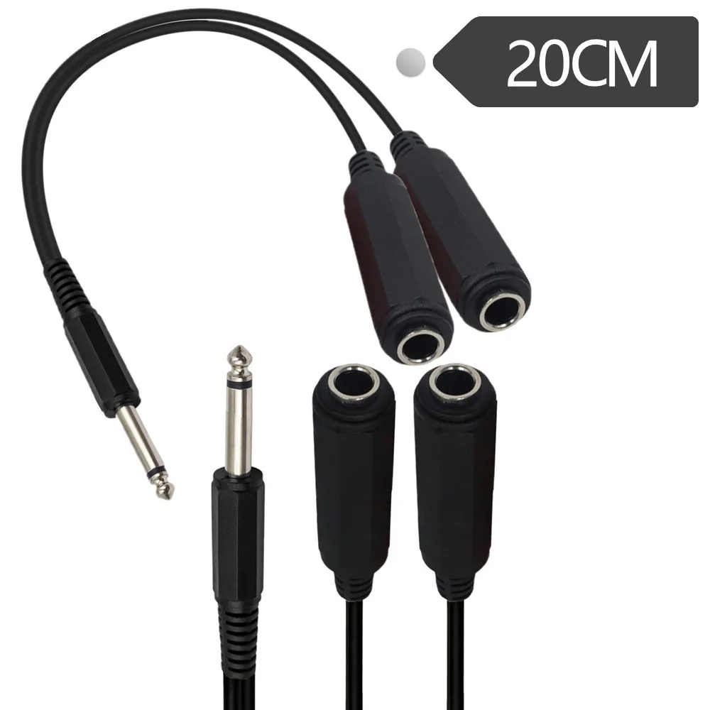 1 قطعة 6.35 مللي متر الذكور والإناث إلى 2 6.35 ملل...