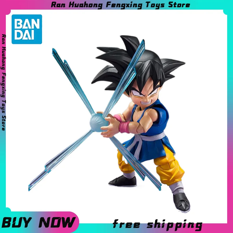 

Bandai Dragon Ball Original S.h.figuarts Son Goku Anime Figure Gt Shf Goku Action Figures Pvc Model Doll Kid Toy Collection Gif