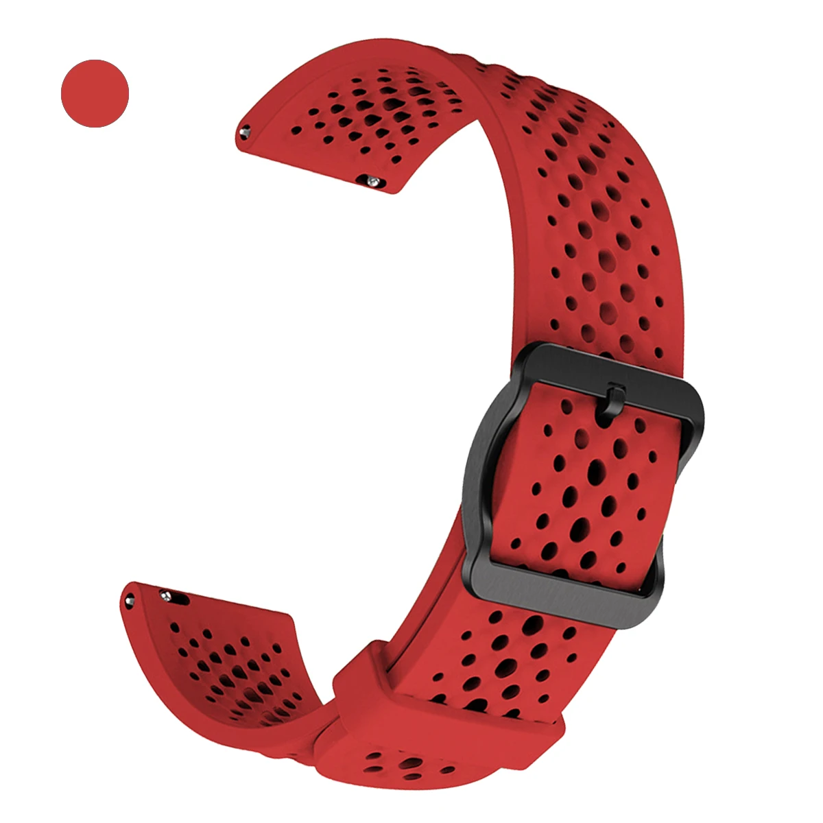 Breathable Silicone 22mm Watch Band Bracelet Wriststrap