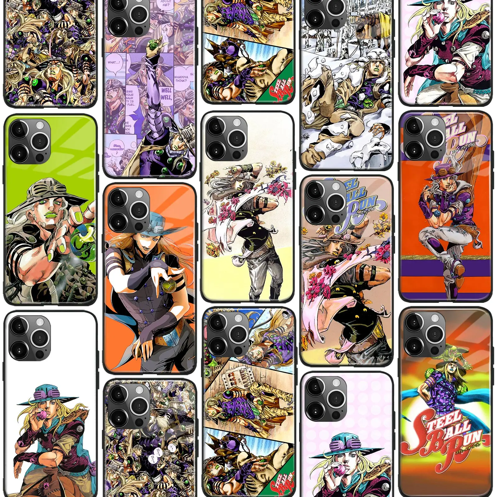 Гироскоп Zeppeli стальной шар Run JOJO SBR аниме стеклянный чехол для телефона оболочка