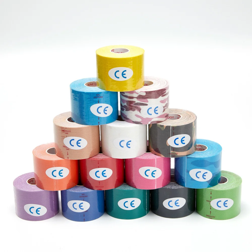 2.5Cm X 5M Kinesiology Tape for V Face Line and Neck Eyes Area Lifting High Elasticity Muscle Support Tape for Body Pain Relief