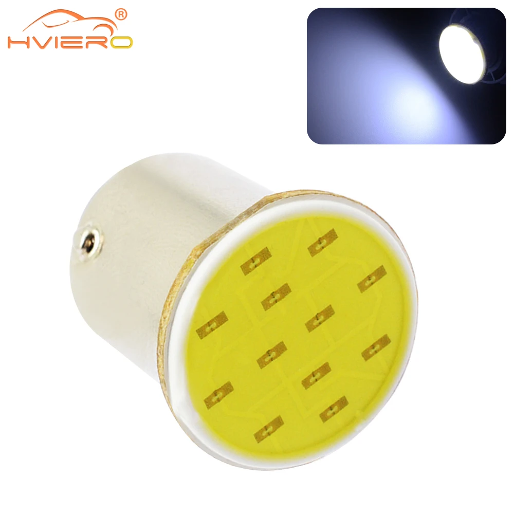 

1x Brake License Plate Turn Signal Tail Bulbs Backup Truck Light Parking Auto Car Lamp P21w White 12SMD 1156 BA15S 1157 BAY15D