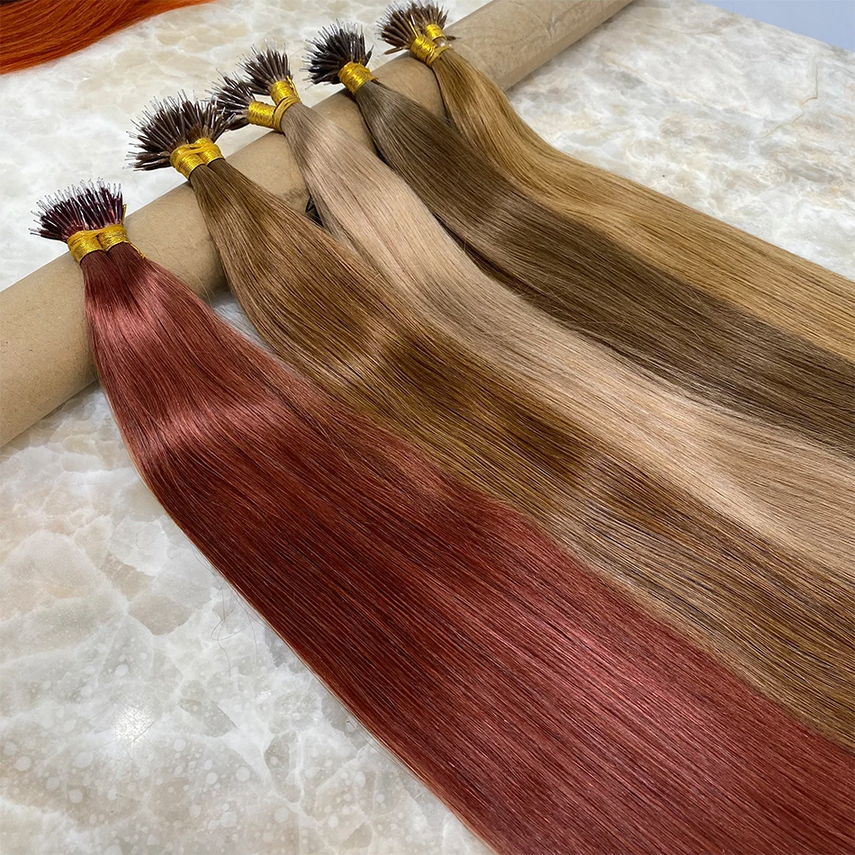 Micro Ring Hair Extension Ombre Virgin Human Hair Extensions Nano Ring Micro Beads Tip Thick Full Head 18"-30"extensi&oacute;nes human hair extensions