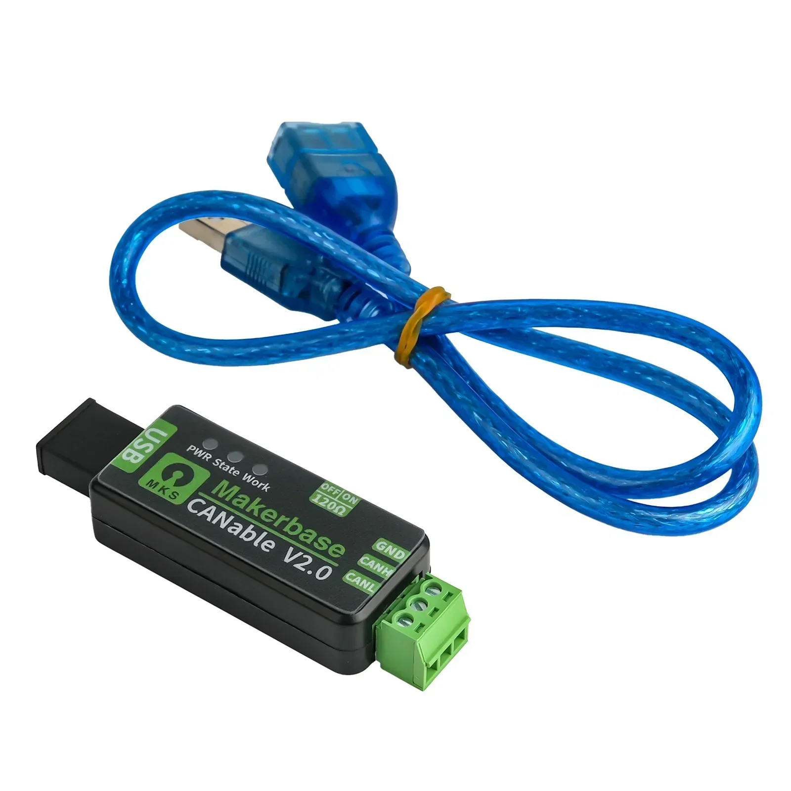 New Makerbase CANable 2.0 USB to CAN Adapter Analyzer with Case CANFD Slcan SocketCAN CANdleLight Klipper for Raspberry Pi