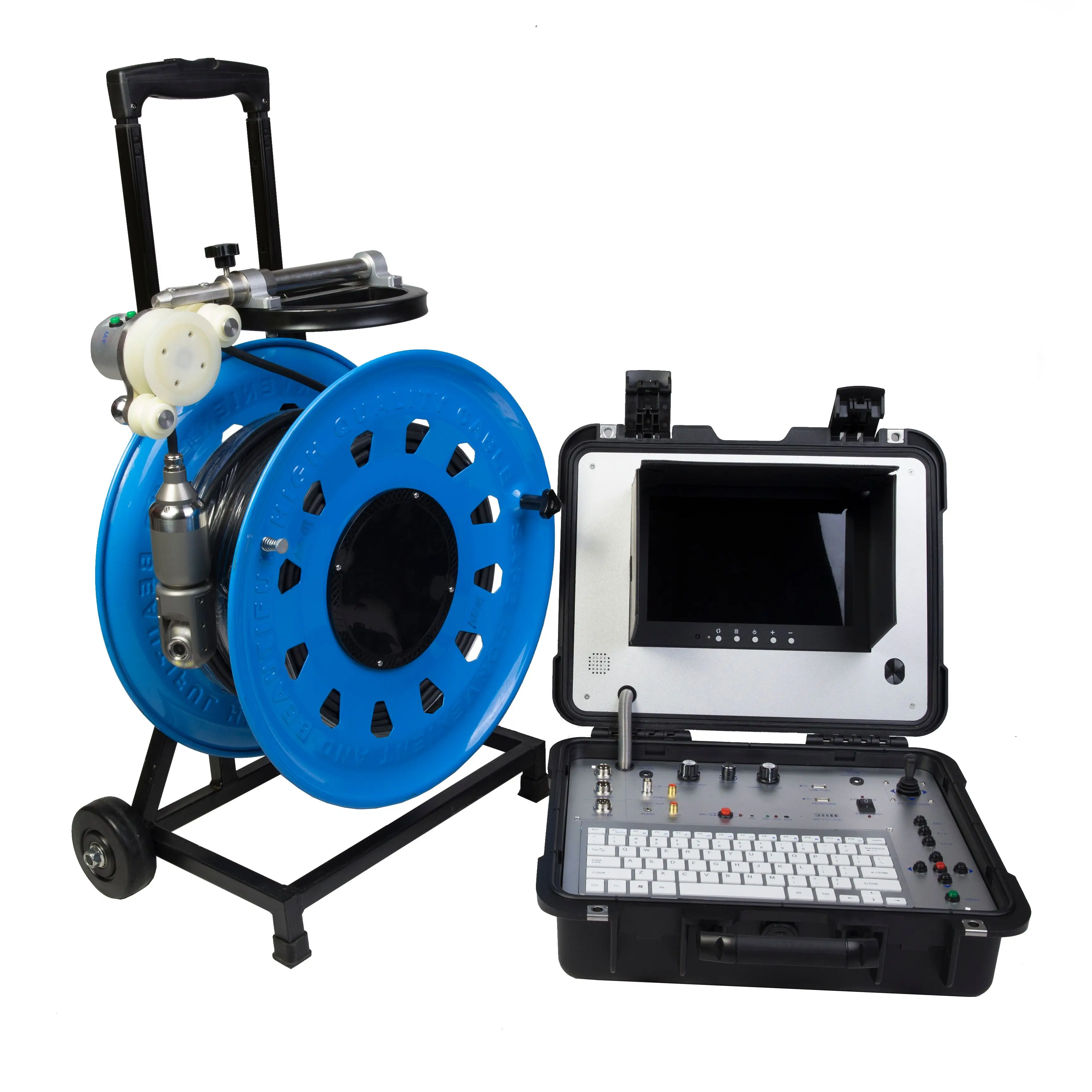 Industrial CCTV Deep Water Well Inspection Camera 50mm PT rotating