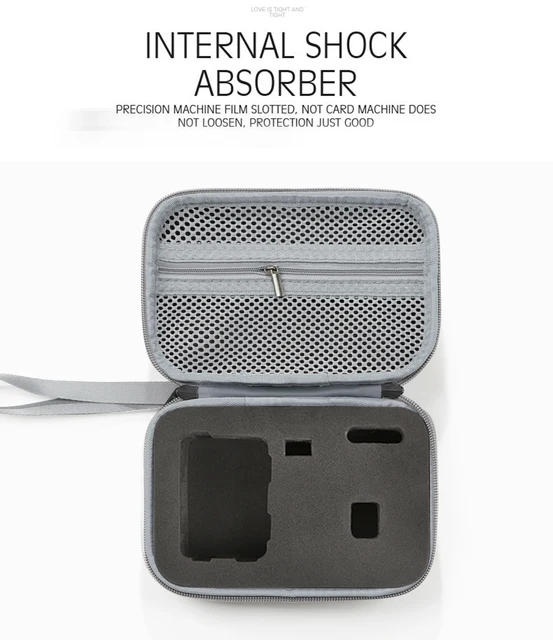 FiTSTILL Custodia Rigida Per Action Cam - Per INSTA360 Ace Pro 2/Ace E DJI Osmo Action 5/4/3 - Nero - Foto 7