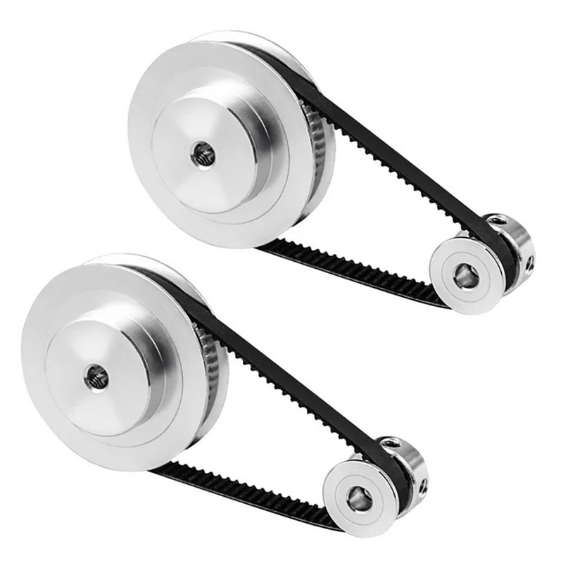 

2X GT2 Timing Belt Pulley 60Teeth 20Teeth 5Mm Reduction 1:3 Belt Width 6Mm For 3D Printer Accessories
