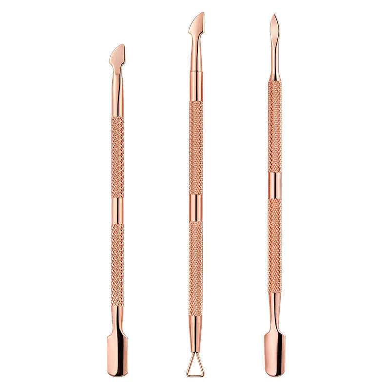 1 Pcs Nail Cuticle Pusher Rose Gold Double-ended Stainless Steel Dead Skin Push Remover Non-Slip Nail Art Cuticle Remover Tool nail care kit manicure tools manicure pedicure kit manicure set nail art pusher nail manicure tools manicure pedicure tools cuticle pusher dead skin remover