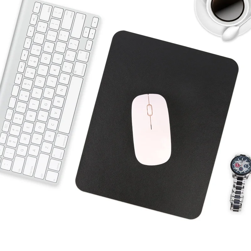 Small PU Mouse Pad Anti-slip Mouse Pad Leather Gaming Mice Mat Desk Cushion Universal Comfortable Cheap For Laptop PC Ccomputer