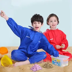 Manteau de pluie imperméable pour enfants, Poncho pour garçons et filles, combinaison de jeu siamois, 80 150CM 