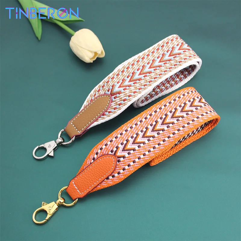 TINBERON Fashion Weaving Wide Shoulder Strap for luxury designer Shoulder Messenger Bag Replacement Straps Handbags Accessories