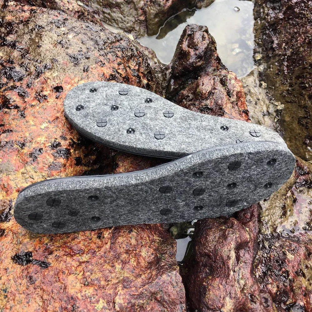 Removable Felt Sole With Nails Reef Rock Fishing Shoes Sole Felt Spike Shoes Bottom Fishing Wading Boots Size From 39 to 45