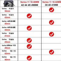 Protecteur d'écran complet à 360 degrés pour Apple Watch, couvercle étanche pour iWatch 46mm 45mm 44mm 41mm 42mm 40mm 11 10 9 8 7 6 5 4 SE 2