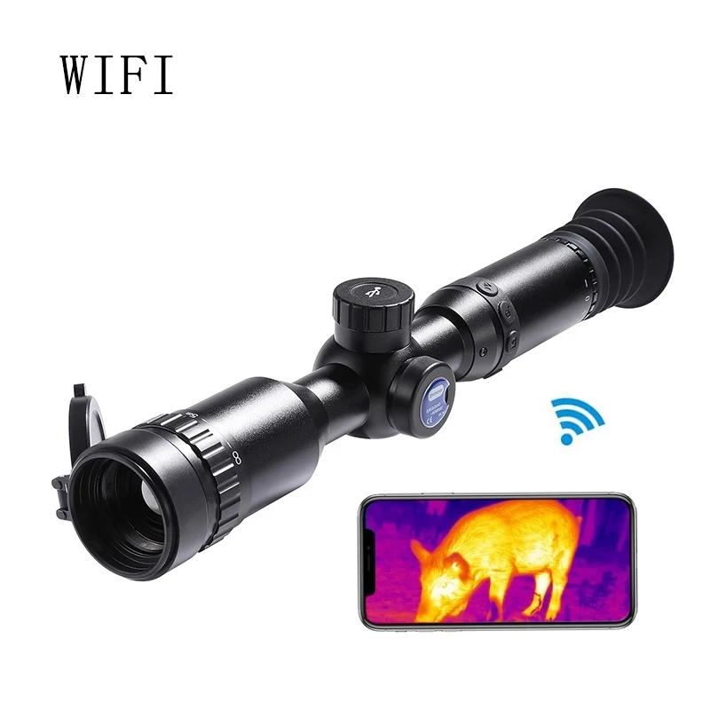 Tactical Infrared Thermal Imager Scope 384x288 17&mu;m 25mm/35mm/50mm Reticle Riflescope Hotspot Tracking Thermal Scope for Hunting