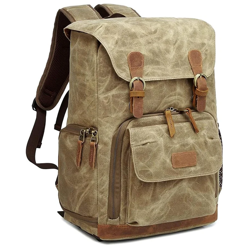 

Camera Backpack, DSLR Waterproof Camera Bag 15.6 Inch Laptop Bag for Canon Nikon Sony Cameras and Lenses Tripod Accessories