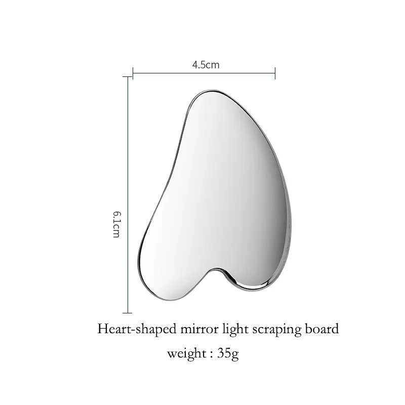 Gua Sha Board Stainless Steel Massager For Face Neck Body 1Pcs