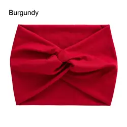 Luxurious Twisted Head Wraps for Women - Extra Large, Thick, and Stylish Hair Accessory (Burgundy)