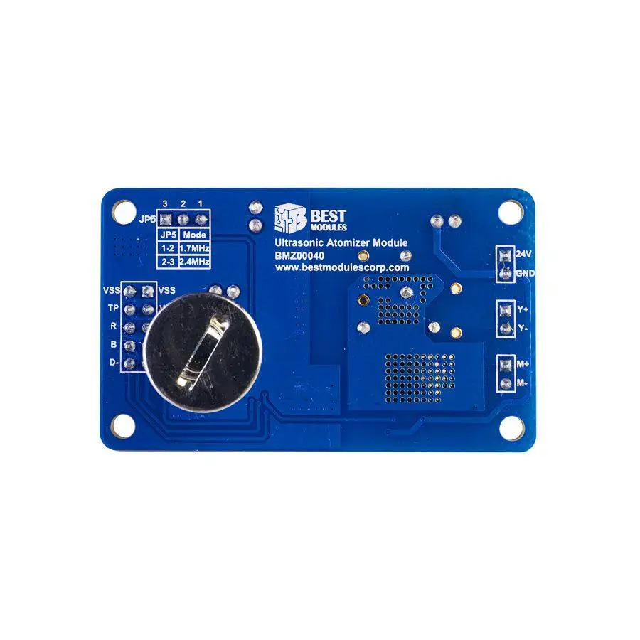 초음파 분무 가습기 모듈 1.7/2.4MHz 분무 시트 및 드라이버 보드 BMZ00040