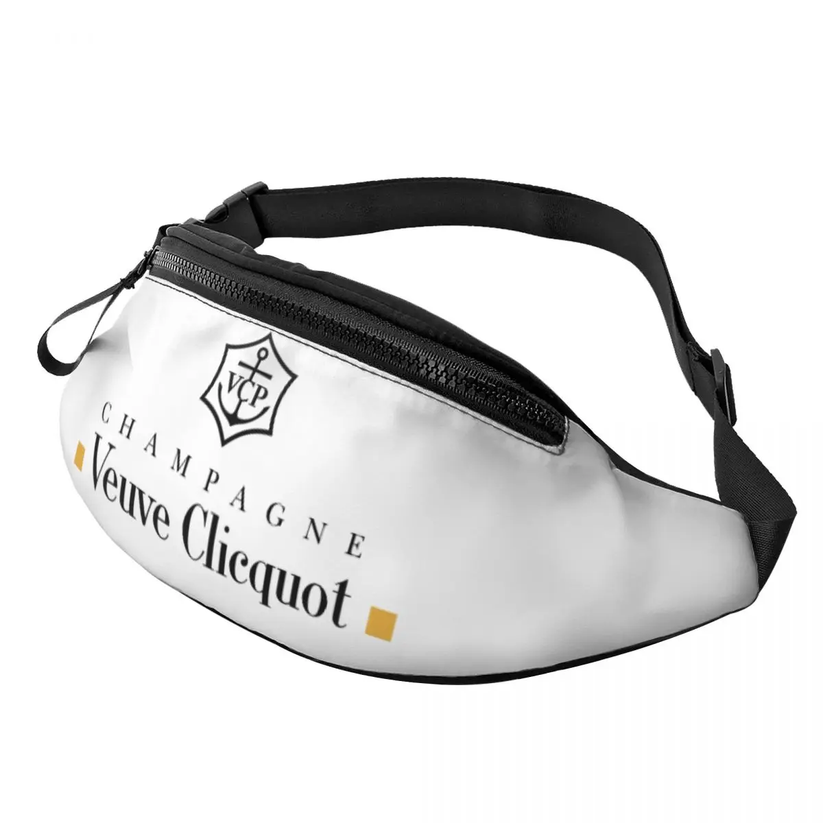 

Champagne Fanny Bag Custom Crossbody Waist Pack Women Men Cycling Camping Phone Money Pouch