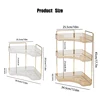 Bathroom Corner Storage Shelf Kitchen Home Organizer Rack Acrylic Makeup Lipstick Skincare Shampoo Tabletop Holder 2/3 Layers 6