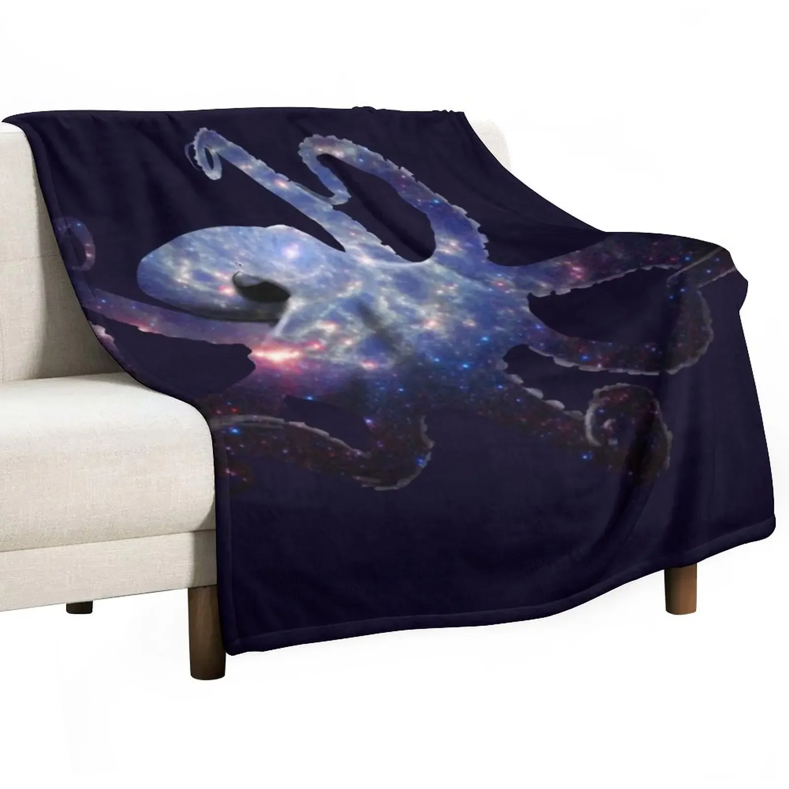 

Galaxy Octopus Throw Blanket Retros Flannel Blankets