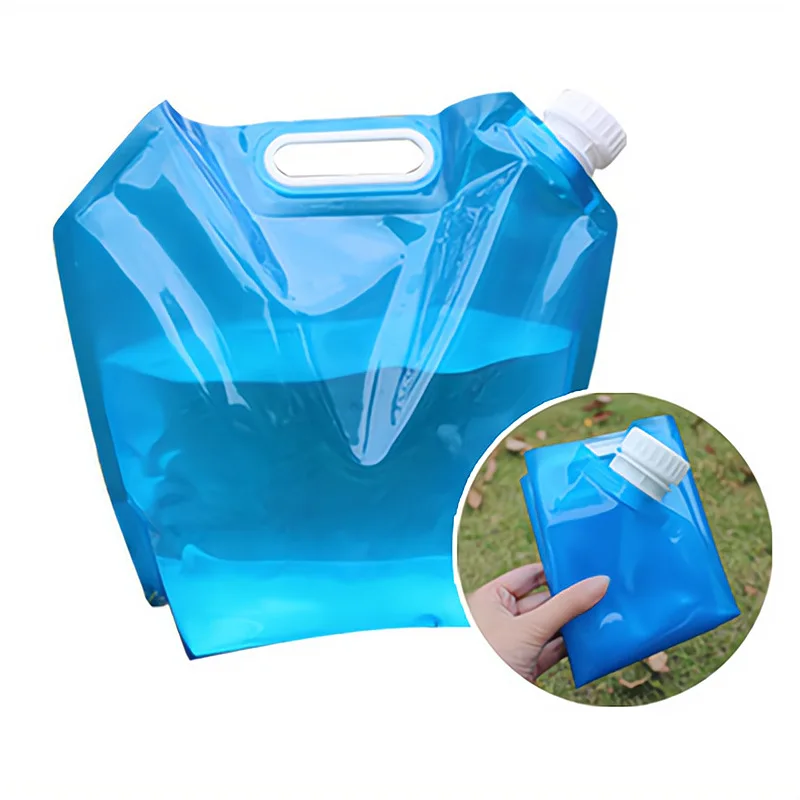 Sac d'eau pliable 5L-15L Camping en plein air randonnée conteneurs d'eau  bouteille d'eau pliable bouteille de rangement télescopique seau de  réservoir