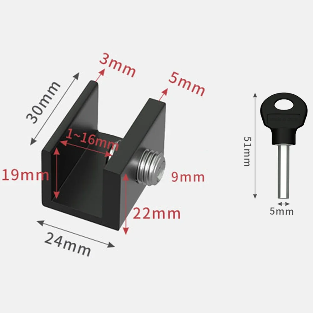2pc Adjustable Window Lock Stopper Safety Locks For Kids And Pets Anti-theft Door Lock Non Punch Sliding Window Hardware
