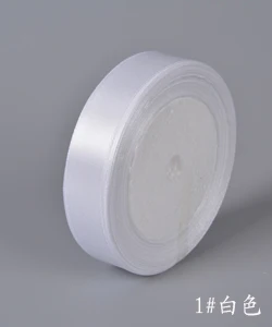 실크 새틴 리본 6mm 10mm 15mm 20mm 25mm 38mm 50mm, 25 야드/롤 크리스마스 할로윈 파티 선물 포장 장식 리본