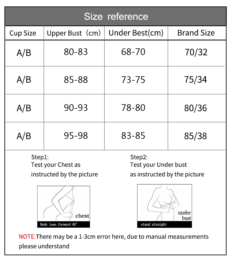 Seamless Push Up Bra - Wire Free, Breathable Women's Bra With Adjustable Straps