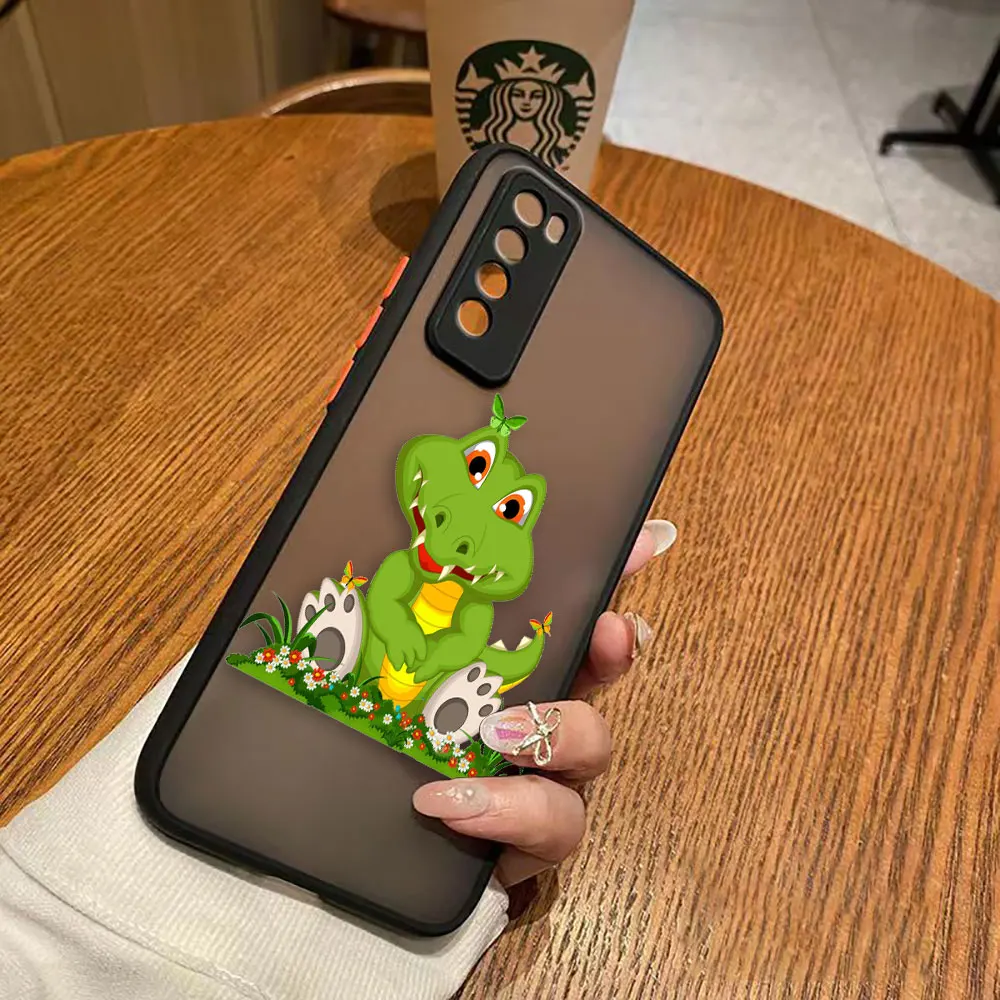 thumbnail image 1 of Funda mate para Huawei NOVA Y70 10 9 8SE 8 7SE 7I 7 6 5I 5 4 3I 4G 5G PC Funda Coque Capa Shell lindo dibujos animados cocodrilo, 1 of 5