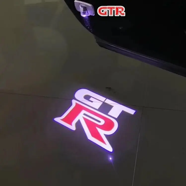 Nismo Luce Di Cortesia Gtr Luce Per Portiera Dell'Auto Gtr Logo Proiettori Luce Per Nissan Gtr R35 R34 Lampade Di Avvertimento Di Benvenuto Accessori 