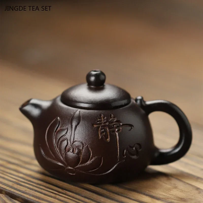 1PCS Resin Color Changing Teapot Creative Tea Pet Decoration Chinese Tea Table Ornaments Mini Fingertip Pot