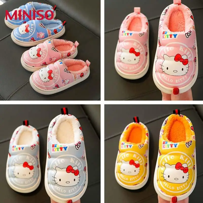 

Disney Cartoon Animation Children Shoes Kawaii Popular Teenagers Non-Slip Warm Comfortable Cotton Slippers Kids Birthday Gift