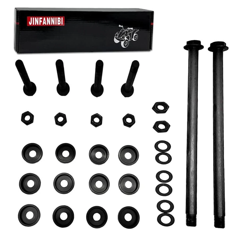 Per Yamaha Raptor 700 Bulloni A-Arm Superiori E Inferiori Dadi Rondella Copertura Antipolvere Caps Kit