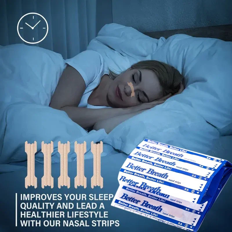 Nasal Strips for  Adults Patch Breath Better Anti Snore , Good Sleep Disposable Protective Equipment 10pcs 30pcs 60pcs