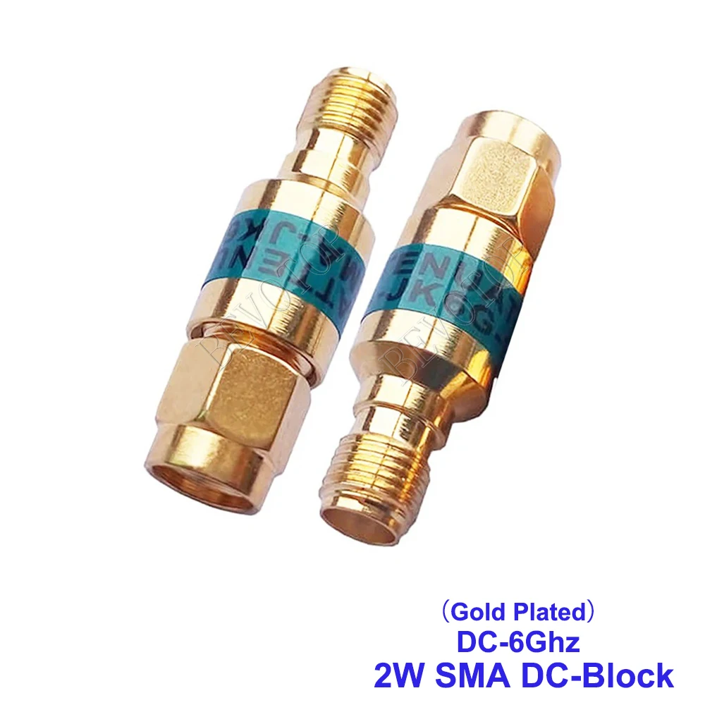 DC-Block Coassiale SMA Femmina – 2W, DC-6GHz, 50Ω, SWR ≤1.2, Connettore In Rame Per Radiofrequenza, Lunghezza 30 Mm