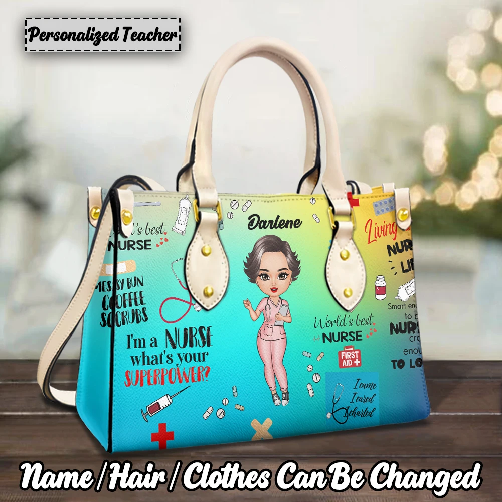 Women Handbags Customized Nurse Appearance Casual Shoulder Bags Top-handle Totes Crossbody Bags for Ladies Gifts Bolsa Feminina
