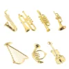 7pcs Mini Musical Instruments Christmas Tree Hanging naments Xmas Decor Miniature Instruments Home Decor Plastic Instrument 4