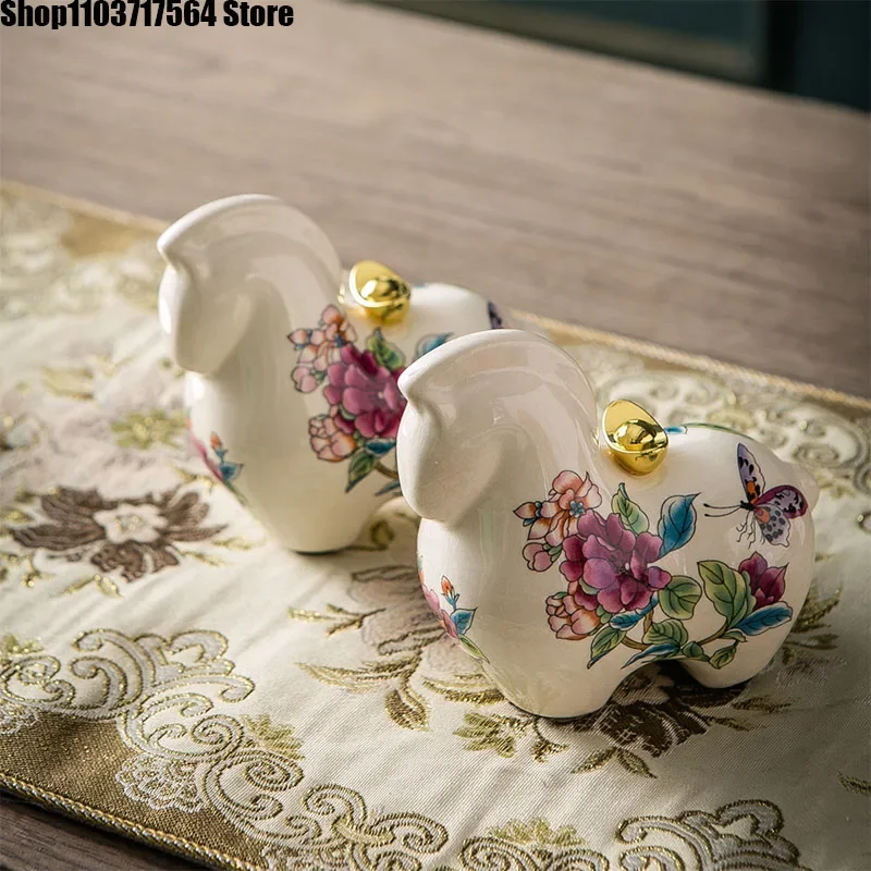 

Ceramic crafts immediately money tabletop decoration living room TV cabinet Office home decor Creative housewarming gifts